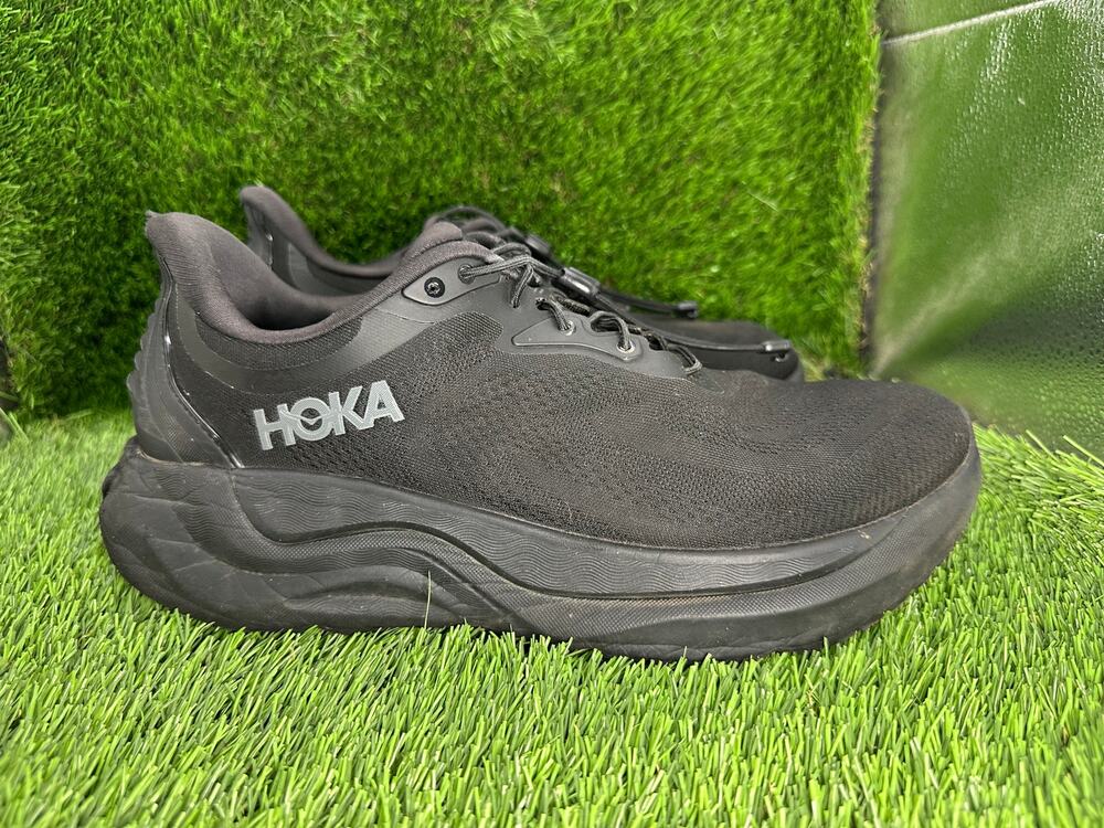 Hoka One One Arahi SR 1168714-BBLC Athletic Sneaker Men's 8.5 Black Mesh Sports